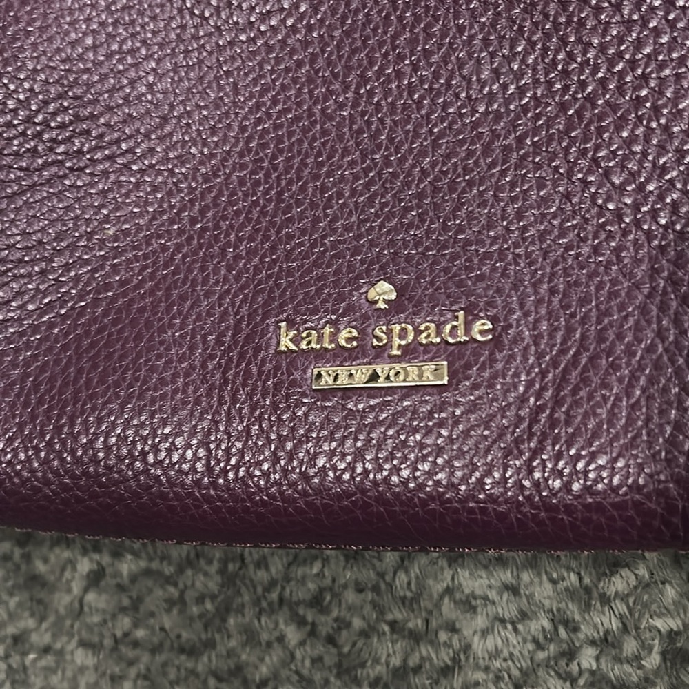 Kate Spade Plum Leather Crossbody Bag - Picture 2 of 10